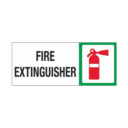 Fire Extinguisher (Graphic) 7" x 17" Sign